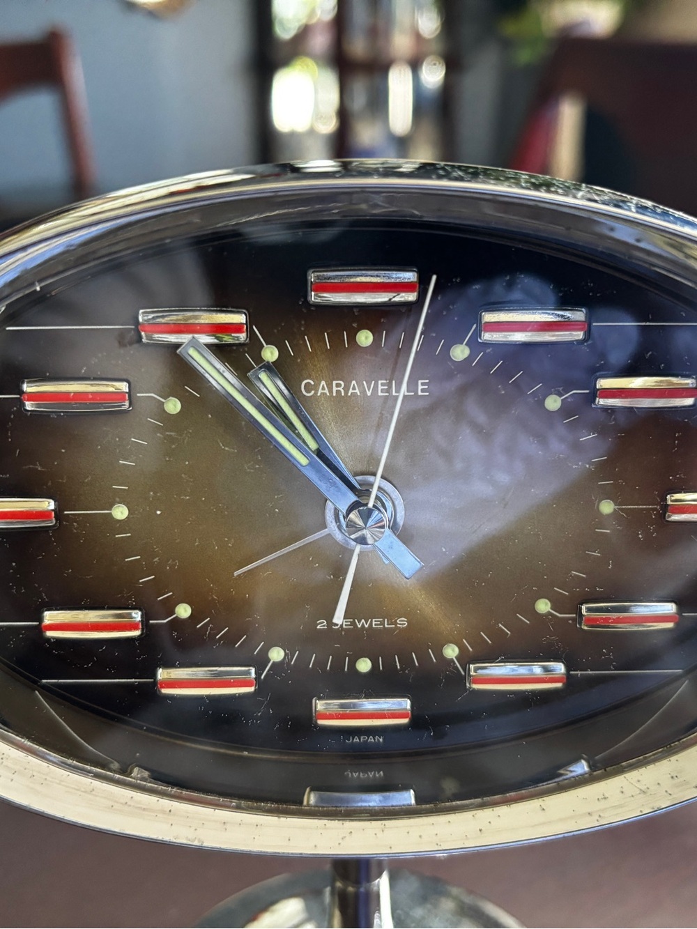 Beautiful Vintage Caravelle Desk alarm Clock - 1960’s